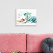 Toile Aquarelle Ocean Wave (Insitu(Salon))