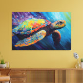 Toile Aquarelle Peinture de tortue marine (Insitu(Salon))