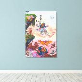 Toile Aquarelle Peinture Imaginaire combat démons Unicor (Insitu (Plancher de Bois))