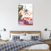Toile Aquarelle Peinture Imaginaire combat démons Unicor (Insitu(Chambre))