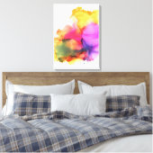 Toile Aquarelle Peinture moderne Boho Art mur (Insitu(Chambre))