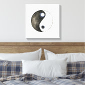 Toile aquarelle peinture symbole yin yang (Insitu(Chambre))