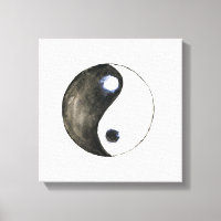 aquarelle peinture symbole yin yang