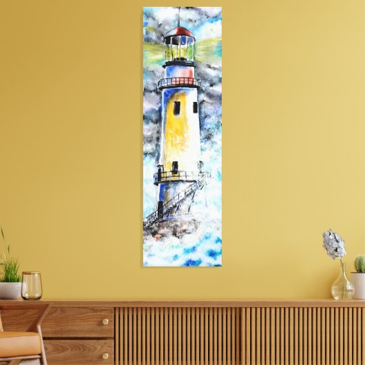 Toile Aquarelle - Phare (Insitu(Salon))