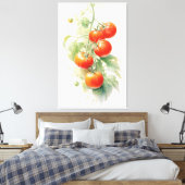 Toile Aquarelle Plante de tomates harmonieuse (Insitu(Chambre))