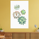 Toile Aquarelle Plante Succulente peinture murale (Insitu(Salon))