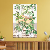 Toile Aquarelle Plantes tropicales (Insitu(Salon))