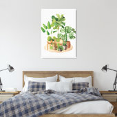 Toile Aquarelle Plantes tropicales (Insitu(Chambre))
