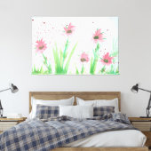 Toile Aquarelle rose (Insitu(Chambre))