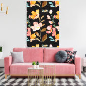 Toile Aquarelle rose monogramme (Insitu(Salon))
