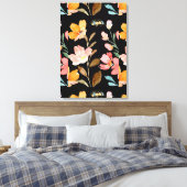Toile Aquarelle rose monogramme (Insitu(Chambre))