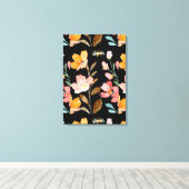 Toile Aquarelle rose monogramme (Insitu (Plancher de Bois))