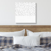 Toile Aquarelle rose pastel pois motif ca (Insitu(Chambre))