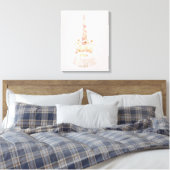 Toile Aquarelle rose Unicorne Guillemet inspirant (Insitu(Chambre))