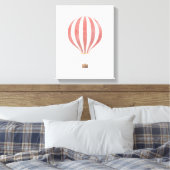 Toile Aquarelle rouge vintage à air chaud (Insitu(Chambre))