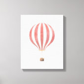 Toile Aquarelle rouge vintage à air chaud (Recto)