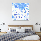 Toile Aquarelle Santorin (Insitu(Chambre))
