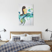 Toile Aquarelle - Sirène (Insitu(Chambre))