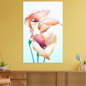 Toile Aquarelle Sublime Calla Lilies (Insitu(Salon))