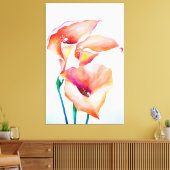 Toile Aquarelle Sublime Calla Lilies (Insitu(Salon))