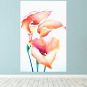 Toile Aquarelle Sublime Calla Lilies (Insitu (Plancher de Bois))