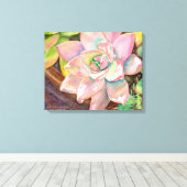 Toile Aquarelle Succulente par Debra Lee Baldwin (Insitu (Plancher de Bois))