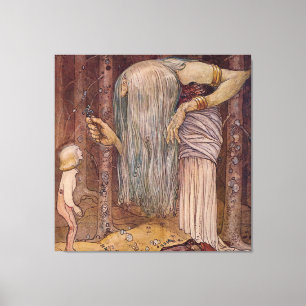 Toile Aquarelle "Troll Herb" de John Bauer