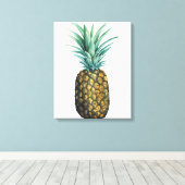Toile Aquarelle tropicale à ananas (Insitu (Plancher de Bois))