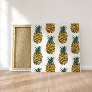 Toile Aquarelle tropicale ananas Motif sans couture