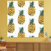 Toile Aquarelle tropicale ananas Motif sans couture (Insitu(Salon))