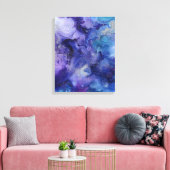 Toile Aquarelle violette (Insitu(Salon))