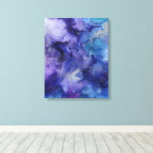 Toile Aquarelle violette (Insitu (Plancher de Bois))