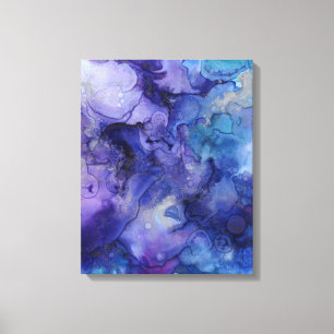 Toile Aquarelle violette