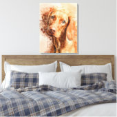 Toile Aquarelle Vizsla (Insitu(Chambre))