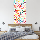 Toile Aquarelle Whimsical Rainbow Forest Butterfly (Insitu(Chambre))