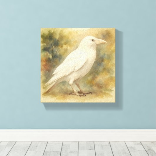 Toile Aquarelle White Raven (Insitu (Plancher de Bois))