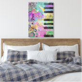 Toile Aquarelles cool Plaques Piano coloré (Insitu(Chambre))