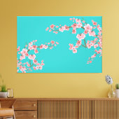 Toile Aquarelles Douces Fleurs de Cerisier (Insitu(Salon))