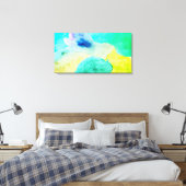 Toile Aquarelles Vert Canvas Moderne Imprimer Mur Art (Insitu(Chambre))