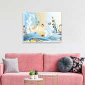 Toile Aquarium Imaginaire (Insitu(Salon))