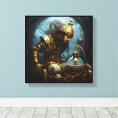 Toile Aquarius Zodiac Art Canvas (Insitu (Plancher de Bois))