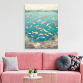 Toile Aquatique vintage (Insitu(Salon))