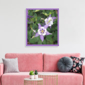 Toile Aquilegia violet - Columbine Flower Wrapped Canvas (Insitu(Salon))