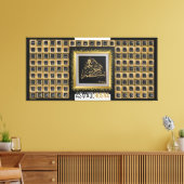 Toile arabe -99 noms d'Allah (Insitu(Salon))