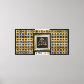 Toile arabe -99 noms d'Allah (Recto)