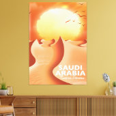 Toile Arabie Saoudite par avion (Insitu(Salon))