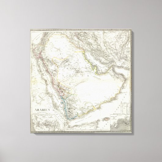Toile Arabien - Péninsule arabique (Recto)