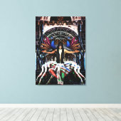 Toile "Arachne- Fierté-" (Insitu (Plancher de Bois))