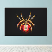 Toile Araignée en vapeur noire (Insitu (Plancher de Bois))