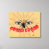 Toile Araignée Femme Pression sur l'écran (Recto)